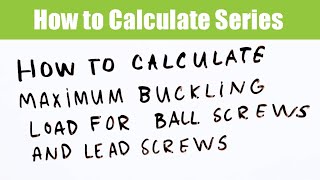 Celebrity How to calculate maximum buckling load for ball screws and lead screws Wealth