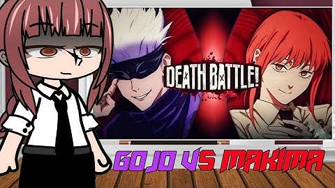 Chainsaw Man React Makima Vs Satoru Gojo  ( DeathBattle ) Gacha React