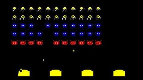 SUPER INVADERS (1982 Acornsoft) on the Acorn BBC Model B Computer