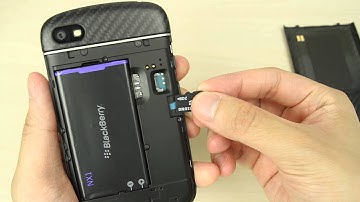 How to insert and remove the micro SD Card on Blackberry Q10