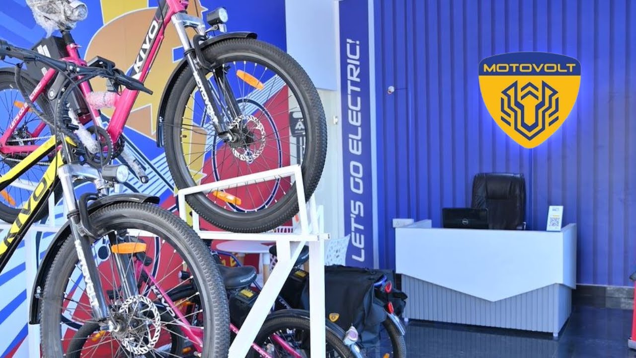 Motovolt Electric Cycle showroom in Hyderabad Best e cycle shop in City ASCS Pvt Ltd