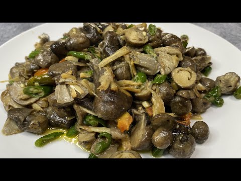 Tumis Jamur Merang Cabe Hijau