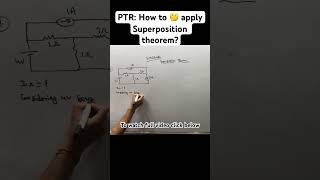 PTR | How 🤔 to solve superposition theorem sums🔥#basicelectricalengineering