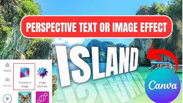 3D Perspective Text with a Reflection Effect - Canva Tutorial @BipulTechInfo #canva