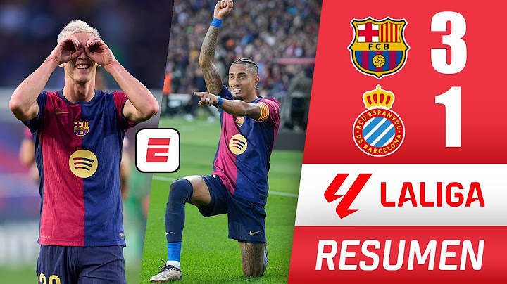 BARCELONA golea al ESPANYOL 3-1 y se despega del REAL MADRID en la punta. Doblete de Olmo | La Liga