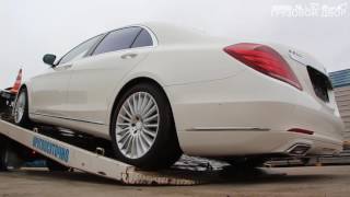Видео #3 Погрузка Мерседеса S500 в крупнотоннажный контейнер (автор: Студия перевозок)