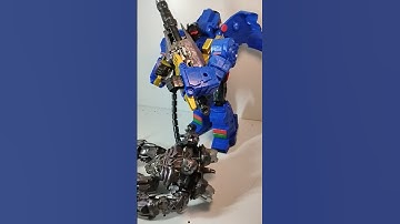 Cybertronian war part 23 #transformers #grimlock #shockwave #actionfigures #stopmotion #linkinpark