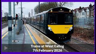 Trains At West Ealing Saturday Morning On The Gwml Gwr, Elizabeth Line And Freight 4K Part 5