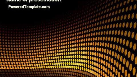 Yellow Lattice PowerPoint Template by PoweredTemplate.com