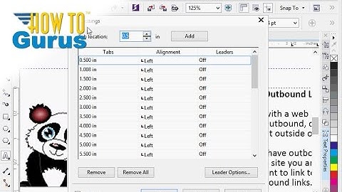 How to use Tabs in CorelDRAW - Text Effects Tutorial