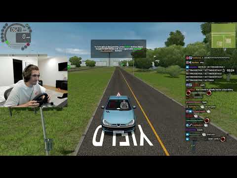 xQc Plays City Car Driving