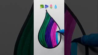 Satisfying Drawing &amp; Coloring 💧 | Relaxing Art Process #Shorts #Art #Trending