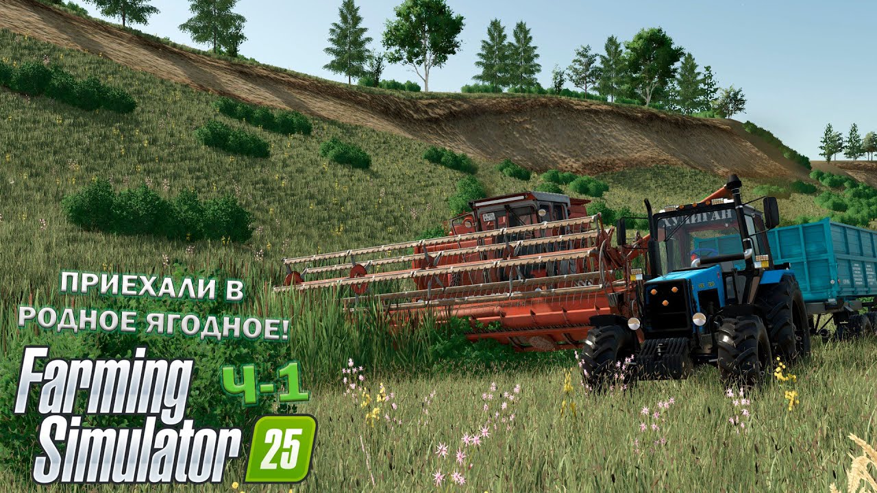 Farming Simulator 25 Ч-1 ПРИЕХАЛИ В РОДНОЕ ЯГОДНОЕ!