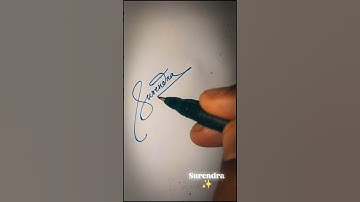 Surendra name creative sign #handwriting #shorts