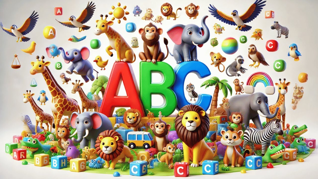 ABC Song | A-Z Animals :A Fun Song for Kids to Learn and Play