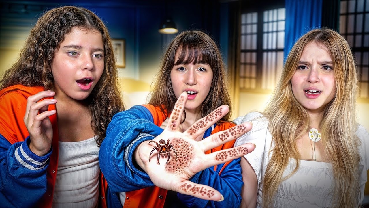 UMA ARANHA VENENOSA PICOU AS MENINAS!