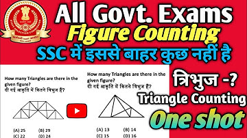 All Govt. Exams 🎯 | Target the Reasoning 🎯| Figure Counting - Triangle ∆-? 🤔 SSCCGL CHSL MTS CPO.