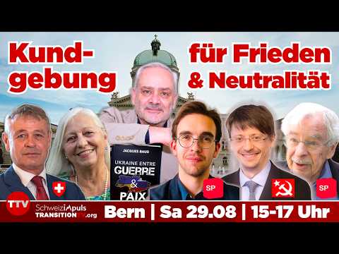 J. Baud live, P. Lottaz, W. Linder & A. de Zayas... | PREVIEW Rally for Neutrality & Peace