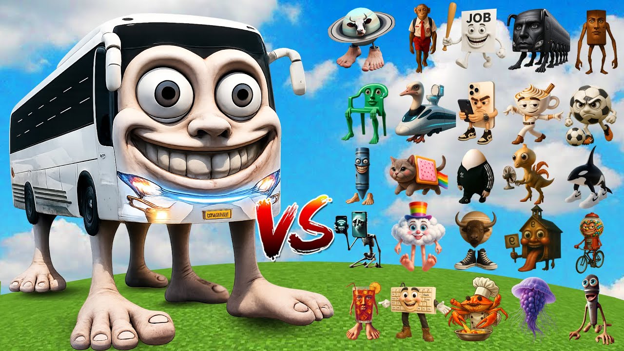 Ring Rang Bus Ring Rang Reng Bus Ireng Bianco vs All Brainrot Bosses | Minecraft Meme ...