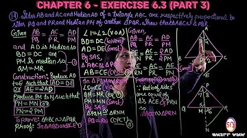 Triangles Ch. 6 - Ex. 6.3 (Part - III) | Class 10 NCERT Maths Solutions (Lect. 11)