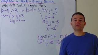 Y130.3 Absolute Value Inequalities - Test Point Method Example