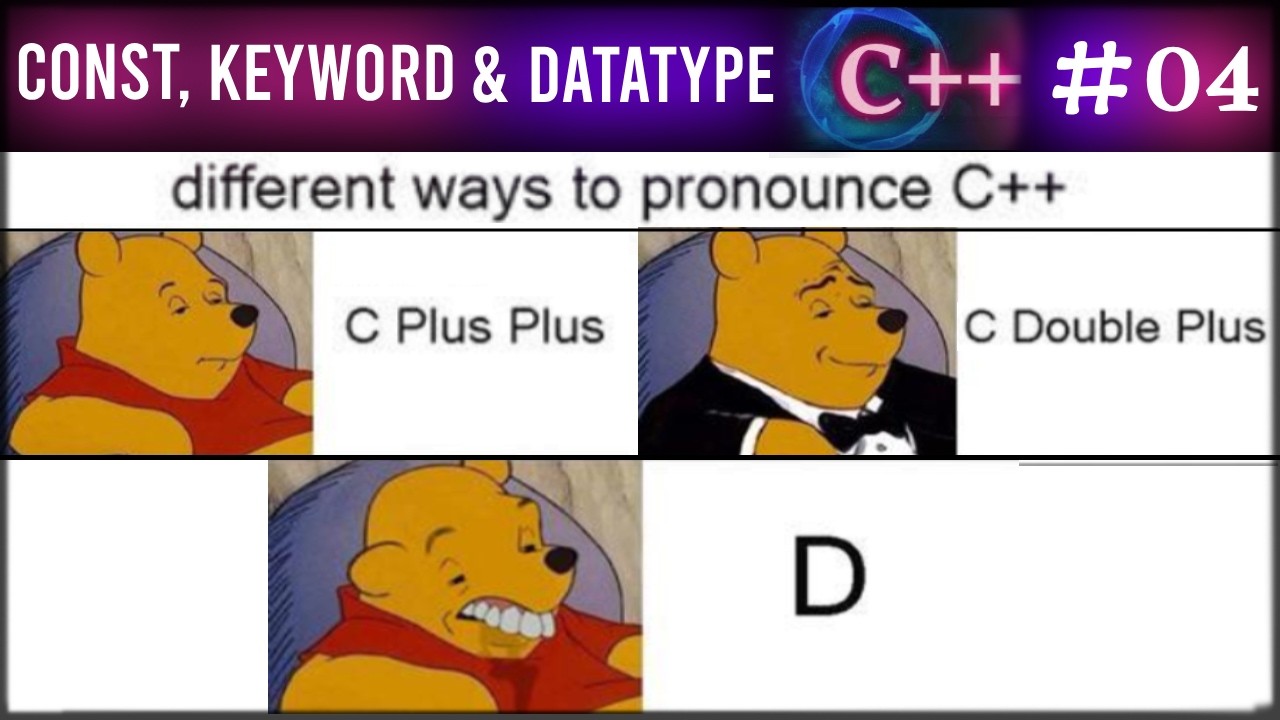Constants, Variables, Keywords & Data Types | C++ Language Tutorial ...