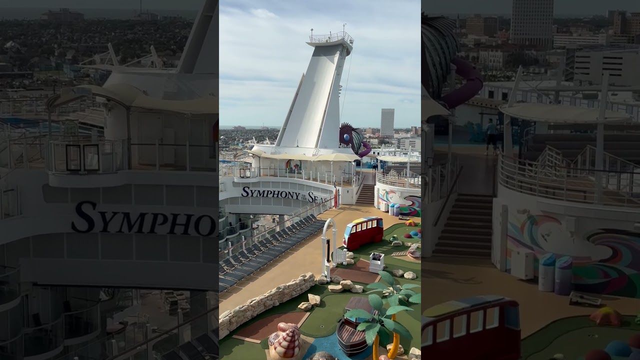 Great view from the balcony on Symphony of the seas ￼