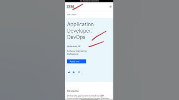 IBM is hiring for Application Developer DevOps Freshers jobs Software Engineer Jobs DevOps jobs hire