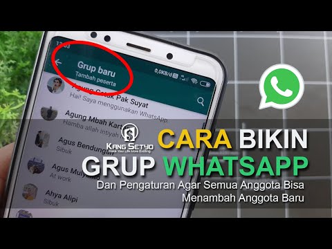 Video: Cara Membuat Grup Di WhatsApp