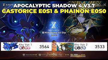 [HSR] Ảo Ảnh Tận Thế/AS 4 v3.7 - Castorice E0S1 & Phainon E0S0 (Nón Clara S2)