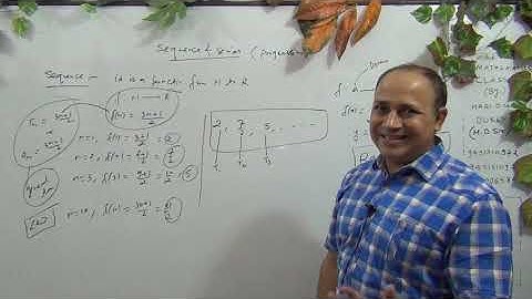 Difference between sequence and progression  by Hd sir faculty of kota