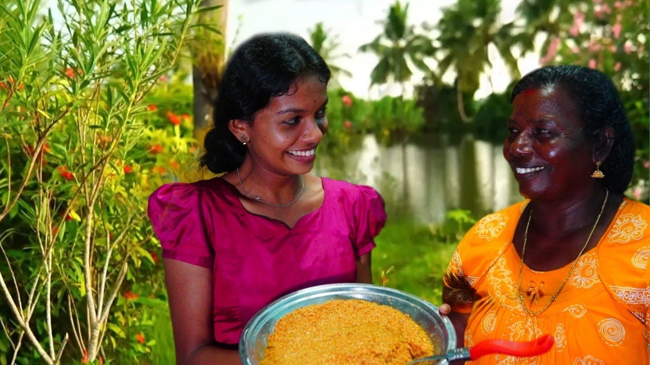 അച്ഛാമ ഉണ്ടാക്കിയ ചെമ്മീൻ ചമ്മന്തി പൊടി ...ന്റെ മോനെ.....