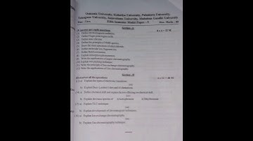DEGREE 5TH SEM CHEMISTRY MODEL PAPER.