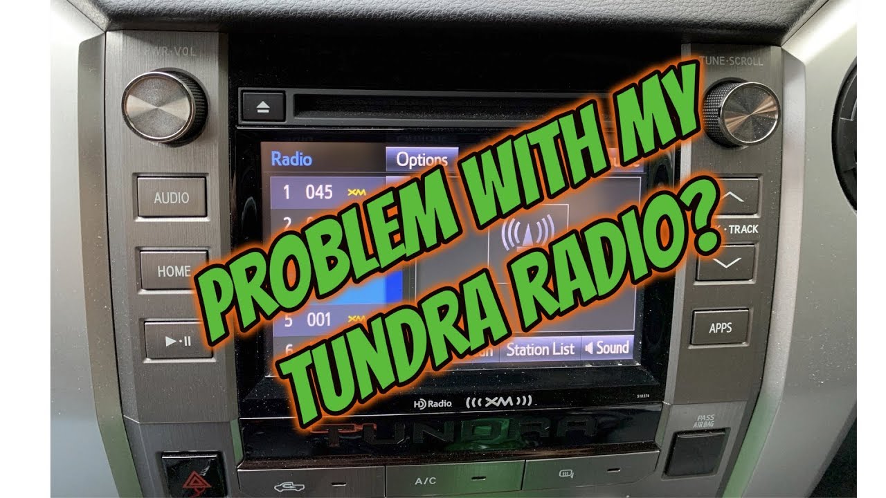 Problem With My Toyota Tundra Radio? - YouTube