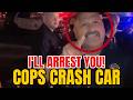 Triggered Cop Tries to ASSAULT Cameraman for Filming Crash Scene!