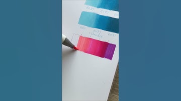 How to blend 5 DIFFERENT colour markers! (part 5) #artshorts