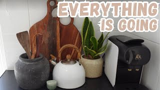 GETTING RID of EVERYTHING I OWN | EXTREME MINIMALIST KITCHEN [Declutter]