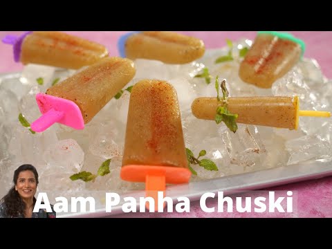 Aam Panna Popsicle | Kaccha Aam Popsicles | Aam Panna Ice Cream | आम पन्ना Candy Summer Mango Recipe | India Food Network