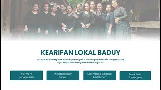 Peran Kearifan Lokal Masyarakat Baduy dalam Pengelolaan SDA Berkelanjutan | Infografis Edukasi