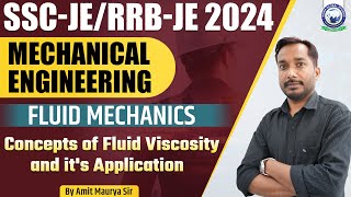 SSC - JEE / RRB-JE 2024 | Mechanical Engineering | Fluid Mechanics | By Amit Mourya Sir