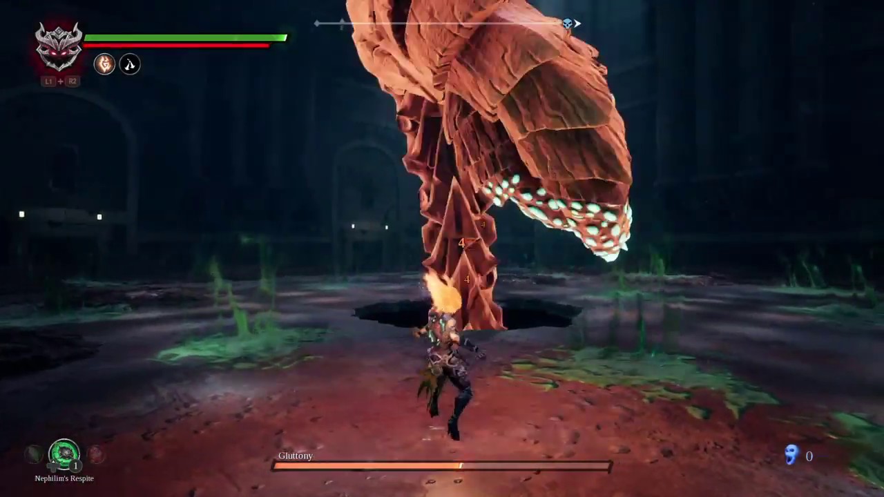 Darksiders III Gluttony Boss Fight (Reckoning Difficulty) YouTube