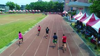 1070413新北市三芝國中男女100m及200m決賽空拍