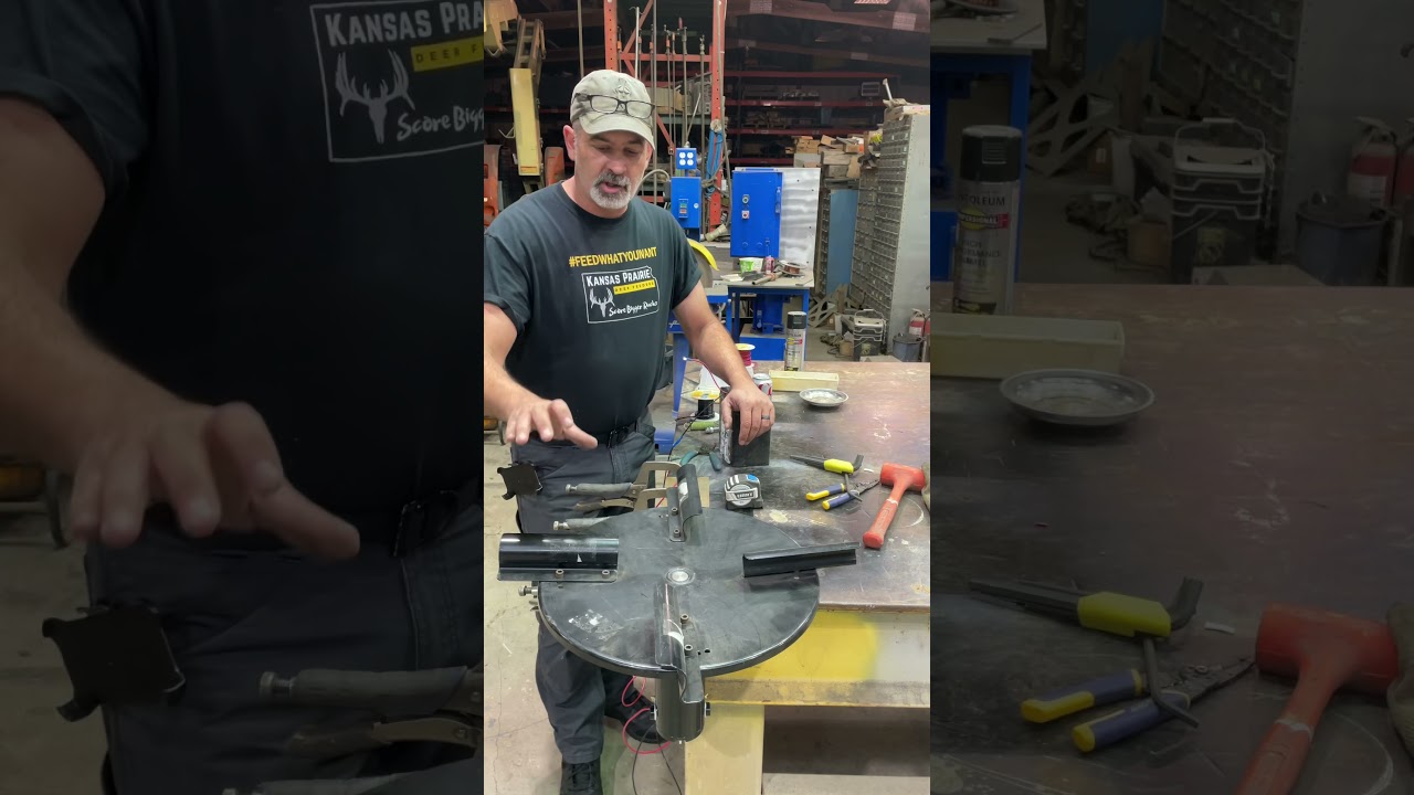 Testing components for directional broadcast deer feeder