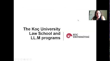 Koç University LLM in Private Law and Public Law Webinar June 2020