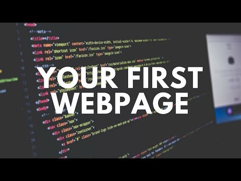 BUILDING YOUR FIRST WEBPAGE!!! w/ Brackets (HTML Part 1)