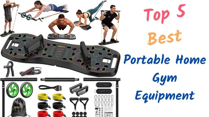 Portable Home Gym Workout Equipment with 14 Accessories, 20 in 1 Push up  Board