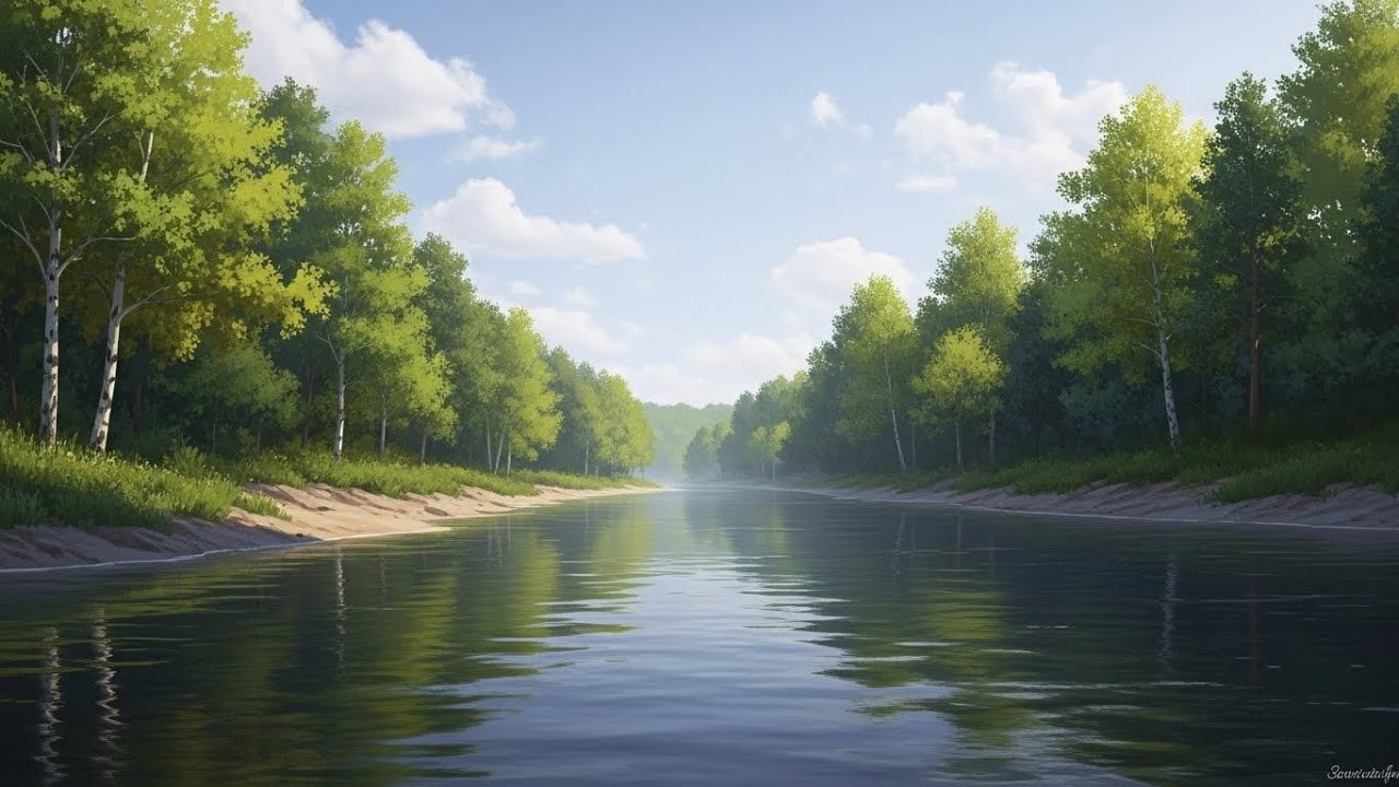 Calm Flowing River 🌿 Peaceful Natural Ambience for Meditation and Deep Sleep #141