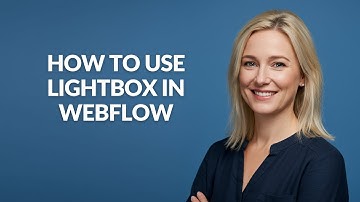 HOW TO USE LIGHTBOX IN WEBFLOW - Julia
