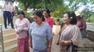 3.6.2023ပြင်စာရွာ မြဂုဏ်ရည်ဓမ္မရိပ်သာ သံတောင် ကျောင်းအတွင်းရှိစာသင်သံဃာ ( ၁၀၁ ) ပါးတို့အားဆွမ်းကပ်
