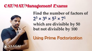 Number of Factors Divisible by 50 but not by 100 | Number System | CAT/MAT/Management Exams